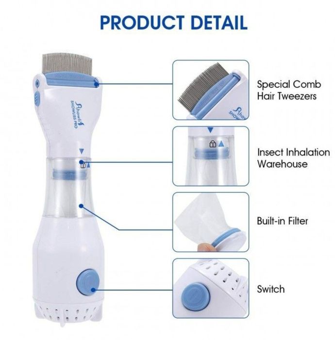 Pieptene cu aspirator anti-păduchi
Howli Showliss Pro
Howli Showliss P