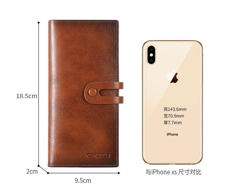 Женский мужской кошелёк из 100% натуральной кожи быка  бумажник портмо