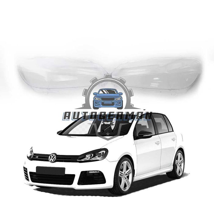 Капаци фарове Volkswagen VW Golf 6 (11-13) стъкло фар крушки Фолксваген Голф 6 xenon
