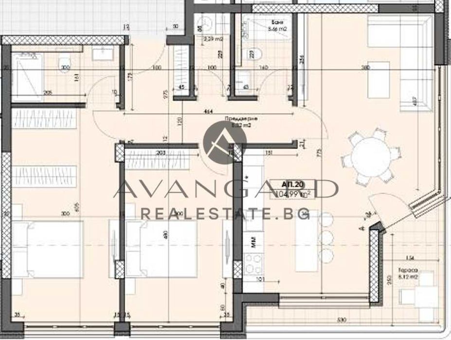 оф.25177 Тристаен в новострояща се ниска сграда/ Марково