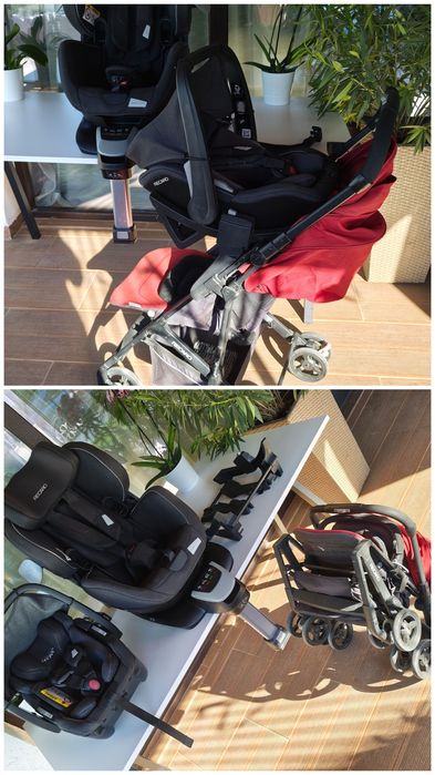 Scaun copiii Recaro Salina Elite cu scoica și cărucior Recaro