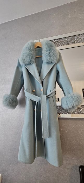 Палто от кашмир и вълна