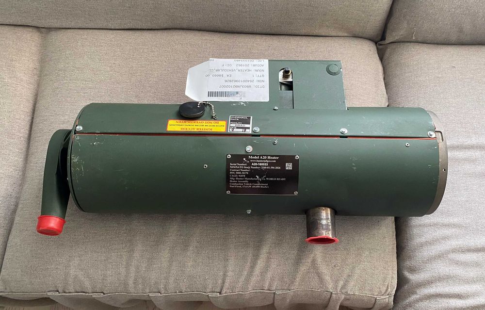 Incalzitor sirocco Hunter A20 armata USA military 60,000 BTU 17.58 kW
