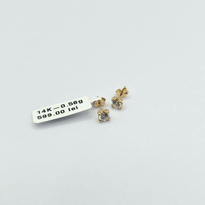 Bijuteria Royal cercei din aur 14k 0.58 gr