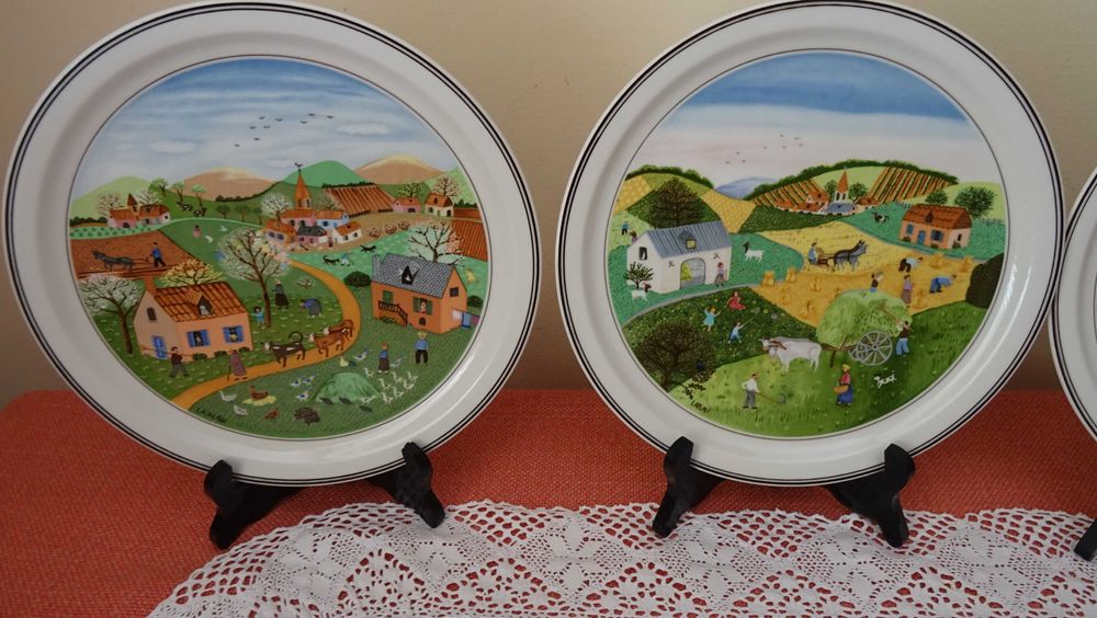 Villeroy и Boch, колекционерски чинии четири сезона NAIF .