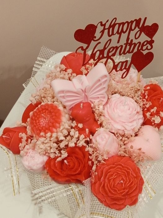 Букети от соев восък в луксозна кутия