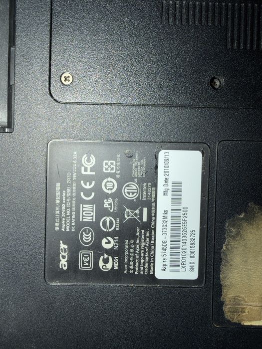 Acer ноутбук в хорошем состоянии