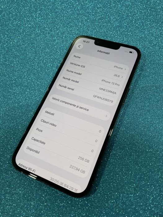  iPhone 13 Pro Green / Baterie 100% / 256 GB  CA NOU !!!