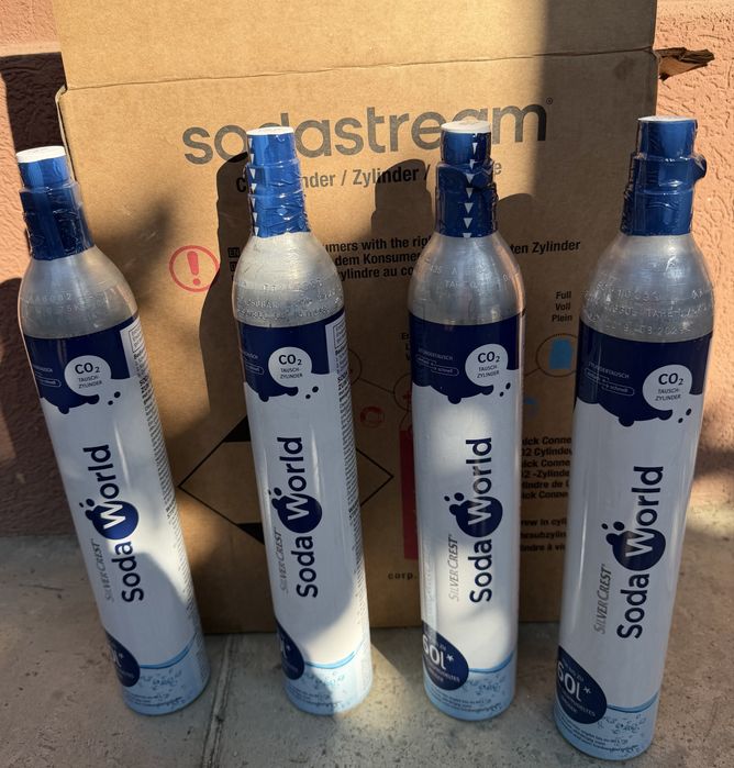 Vând Butelie sifon Co2 SODASTREAM albastră Sigilată