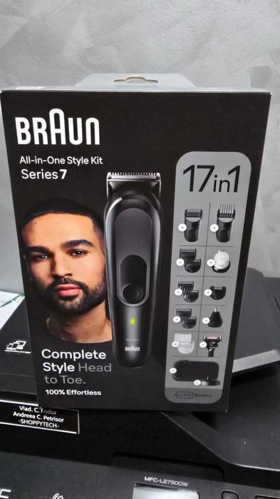 Braun Aparat de ras electric pentru barbă și păr, Kit 17 in 1