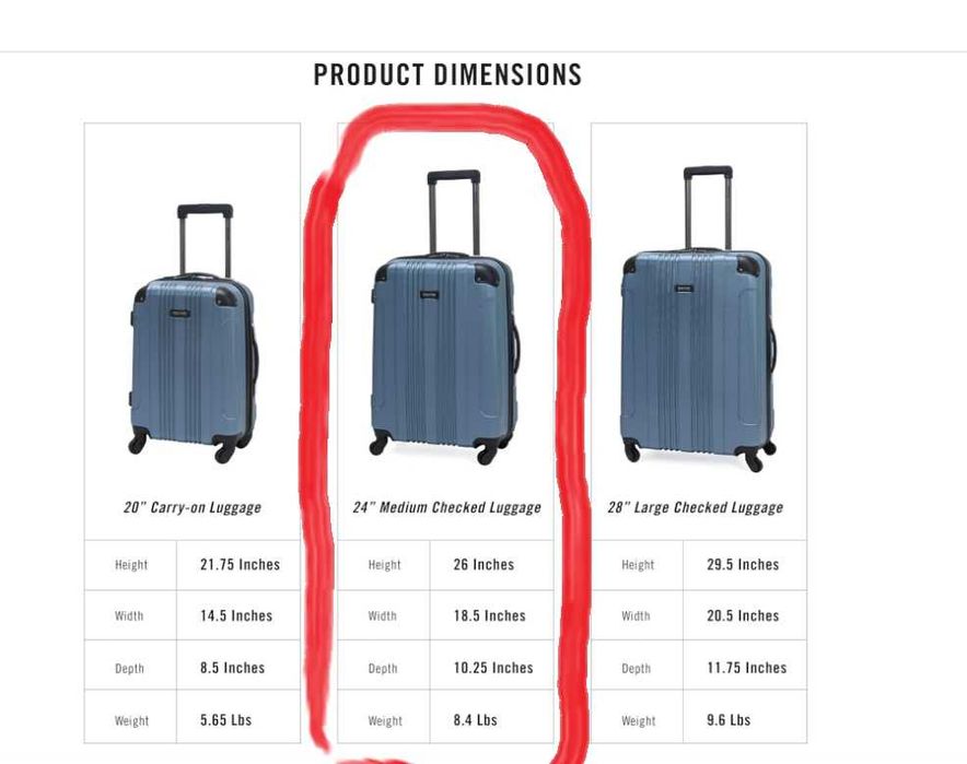 Чемодан Kenneth Cole REACTION 24 дюйм ( средний)