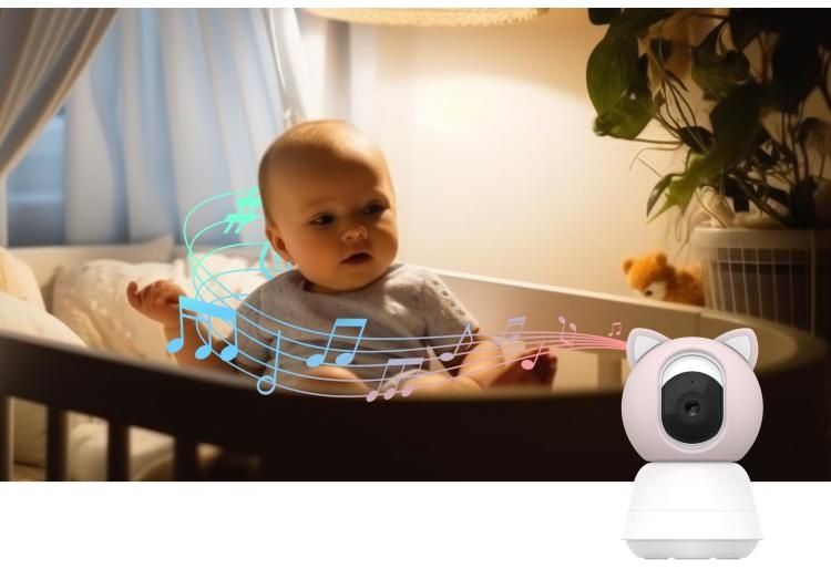 Видеоняня с подключением по WiFi Tuya Smart, няня, радионяня,babyphone