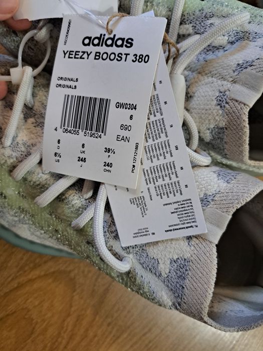 Adidas Yeezy Boost 380 Alien blue , 39 , 40 100% originali