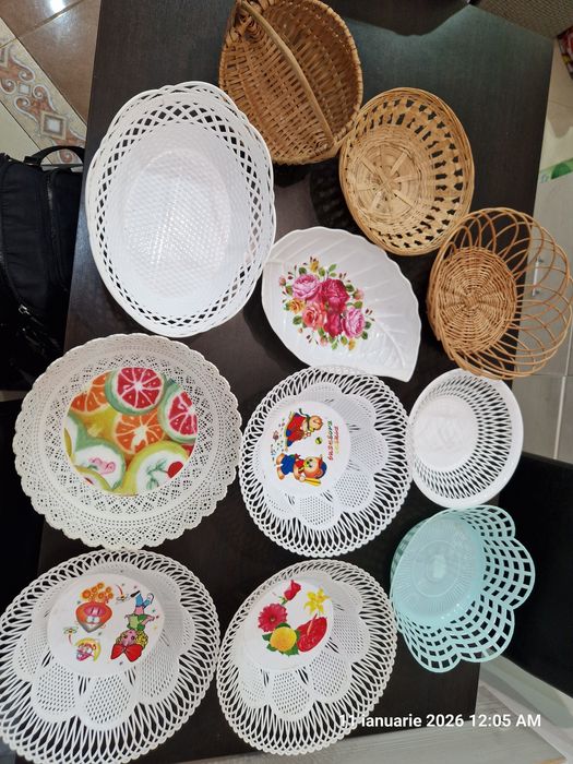 Coșuri de nuiele,bambus,inox