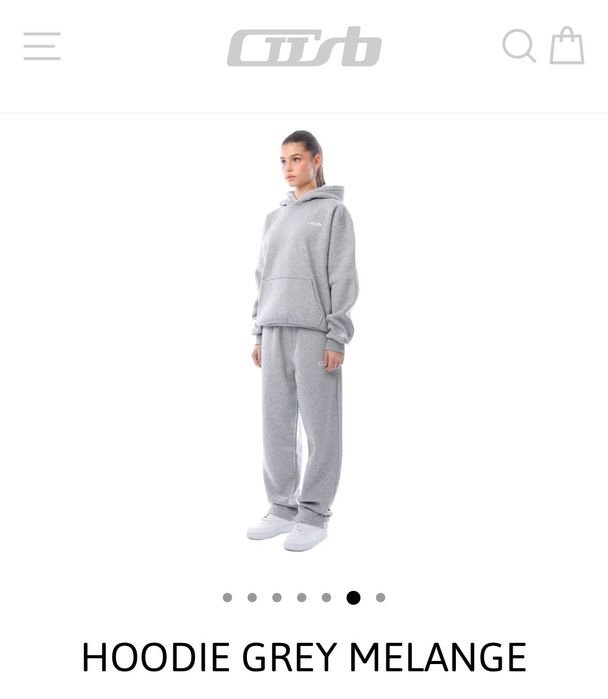 Сиво oversized hoodie cusbclo S размер