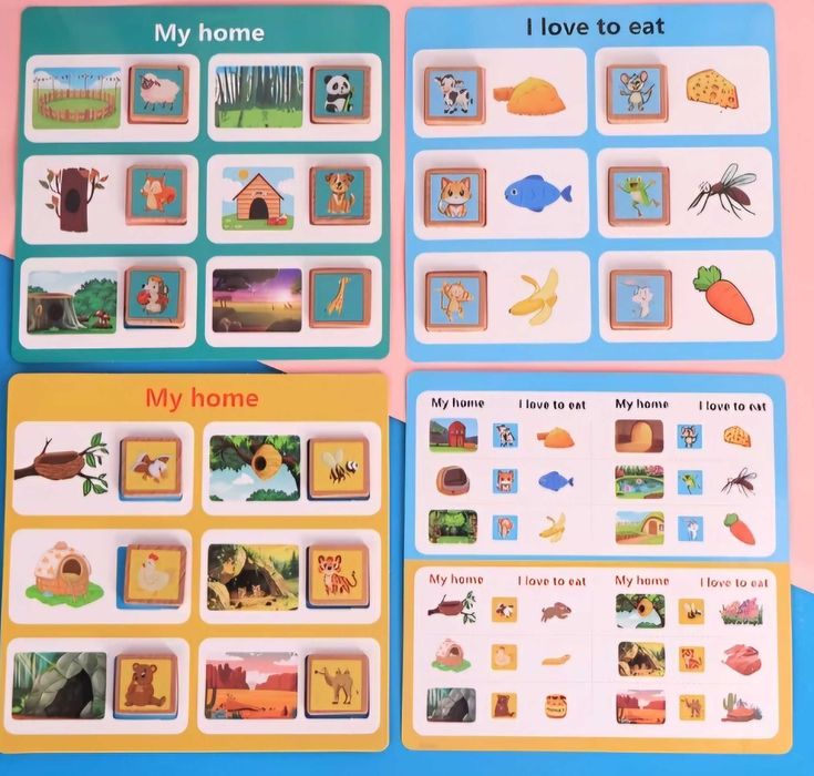 Montessori дървена образователна игра