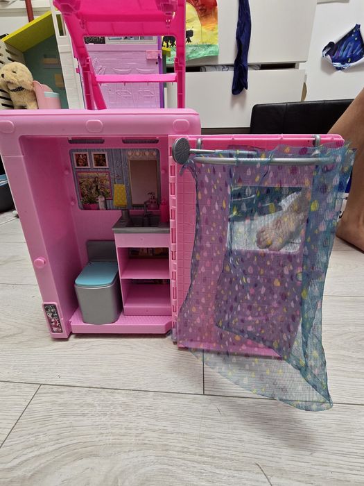 Rulota Barbie Camper transformabila multe zone de joaca predare locala
