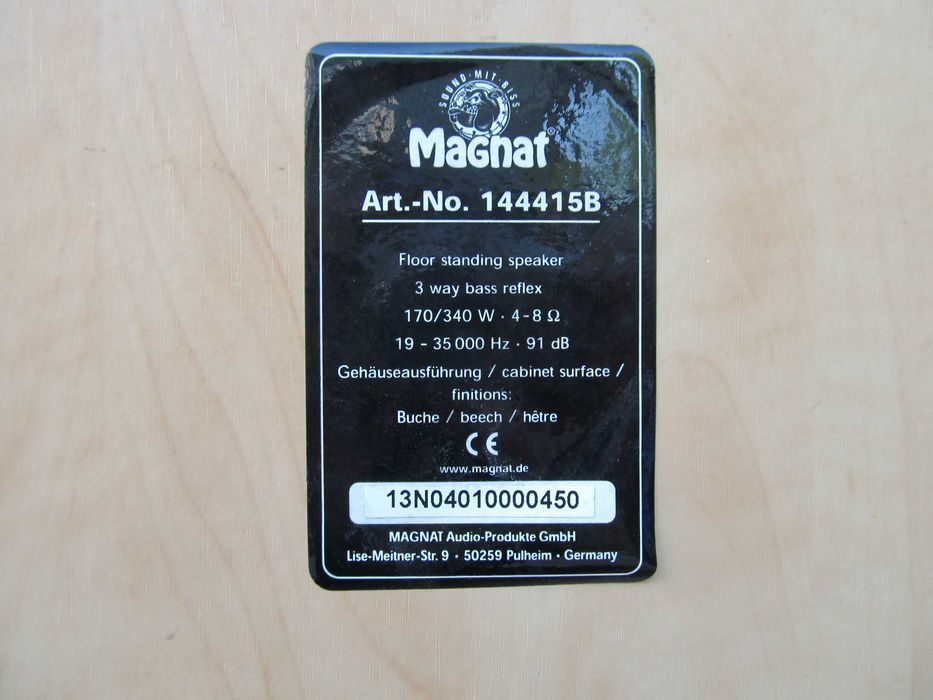 Тонколони  MAGNAT Aрт N 144 415 B