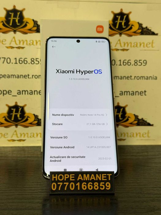 Hope Amanet P10/REDMI NOTE 14 PRO NOU