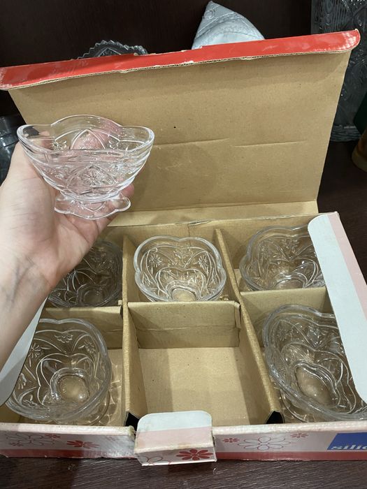 Посуда стакан 6шт вареница