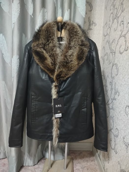 Мужская дублёнка с мехом