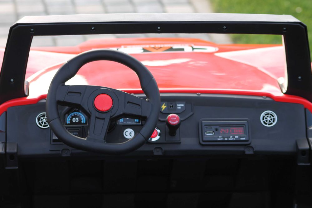 UTV electric cu 4 locuri, Kinderauto XXL Buggy 400W 24V 14Ah RED
