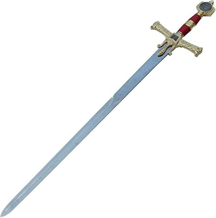 Масивен стоманен Меч " King Solomon Great Sword" с поставка за стена