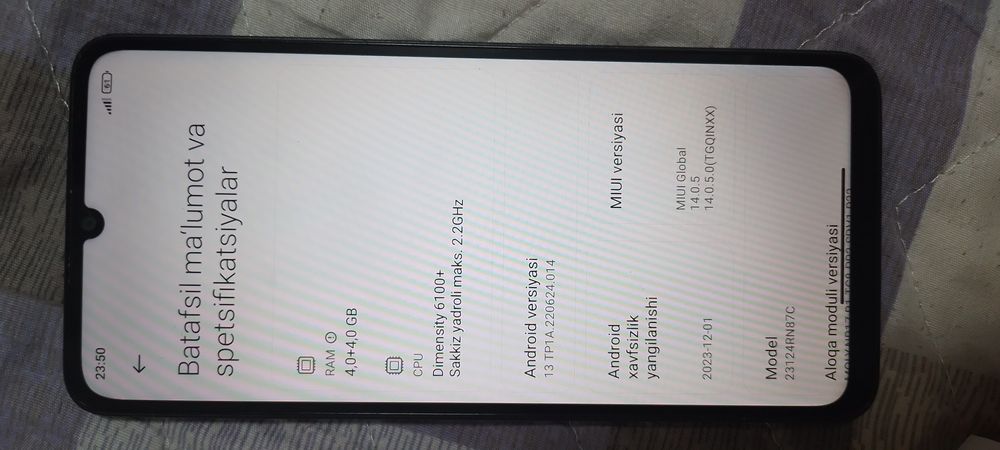 Redmi 13R 5G RAM 4+4