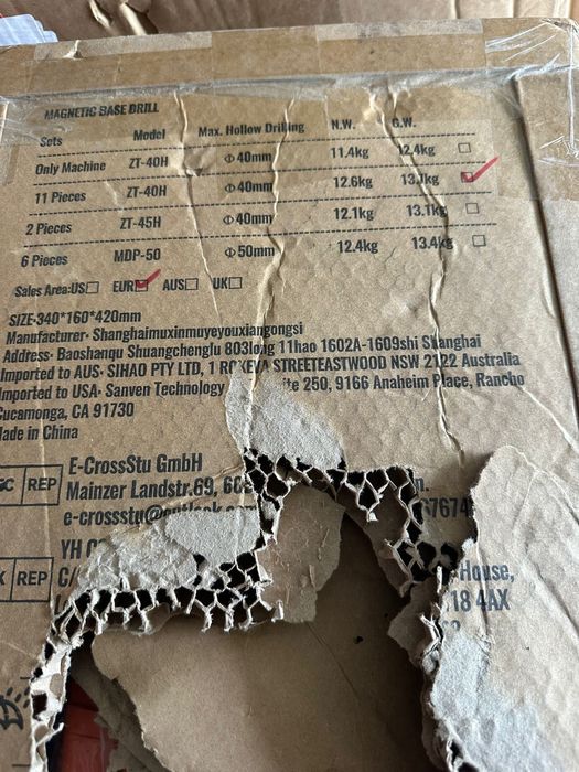Masina de gaurit cu talpa magnetica vevor