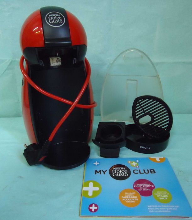 Кафемашина с гаранция 1 година NESCAFÉ® за капсули Dolce Gusto Krups Piccolo.Black Red