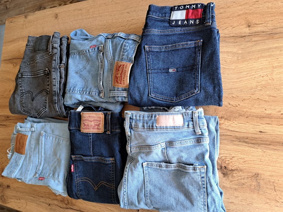 Дамски дънки Tommy Jeans,Zara,Levi's