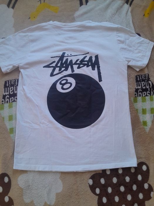 Tricou alb stussy
