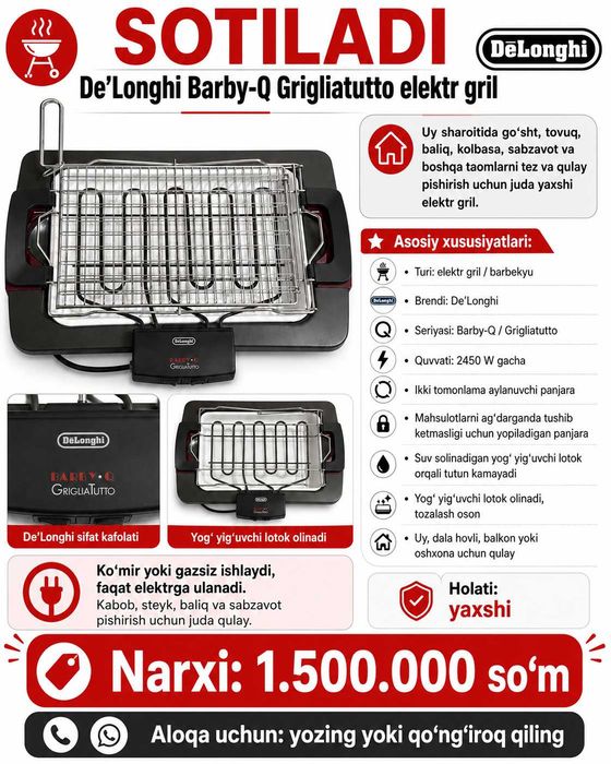 De’Longhi Barby-Q Grigliatutto
