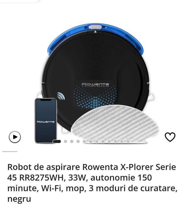 Vând robot aspirator rowenta