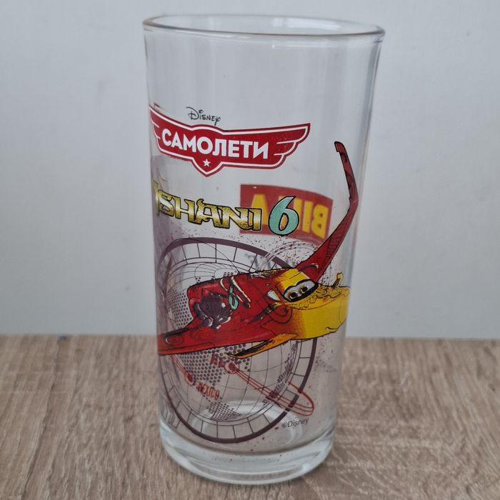 Стъклени чаши самолети Дисни - 250 мл.