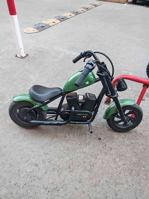 Motocicleta chopper electrica copii hypergogo cu lumini