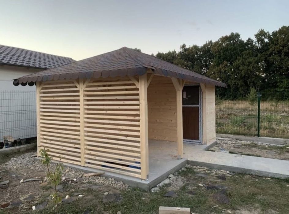 Terase, foișoare, magazii, pergole, căsuțe de gradina, magazii etc