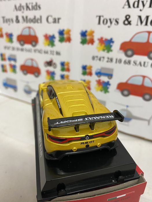 Bburago RENAULT SPORT RS galben machetă auto Rally scara 1:43