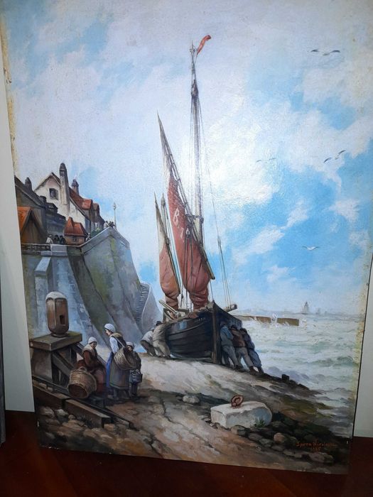 Pictura 50 x 70  Spirea Niculescu 1965