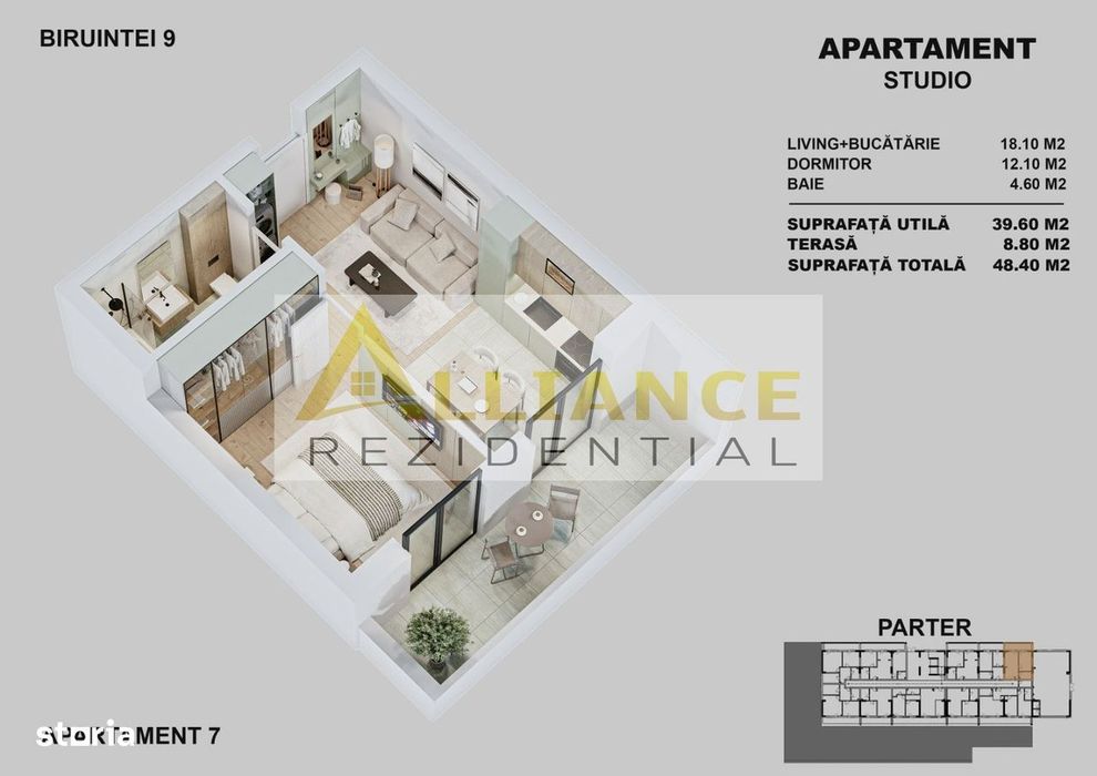 Apartamente Noi Cu Curte Proprie | Str. Biruintei I Metrou