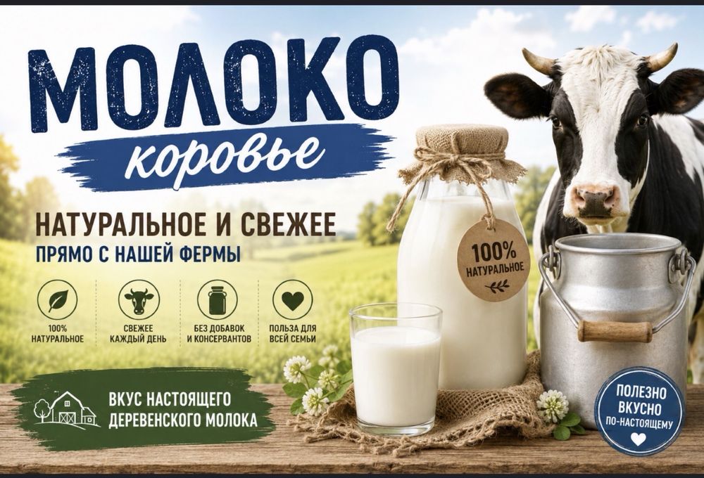 Молоко домашнее ( коровье)