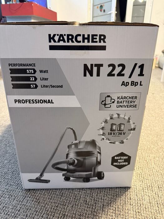 Karcher NT 22/1 Ap Bp L aspirator cu acumulator(vine fara) Sigilat