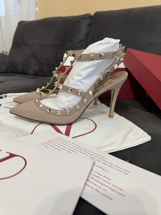 Sandale Valentino Rockstud 105mm - piele naturala mata/premium/video