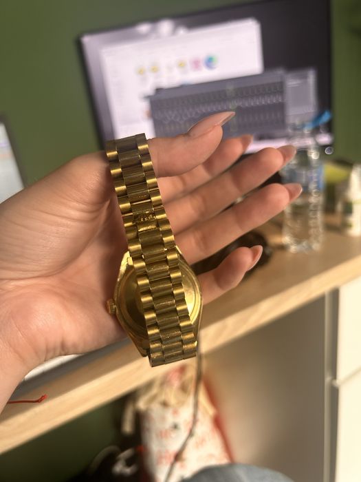 Rolex Day Date Gold Green Dial 40mm Japanese Automatic Mens Watch