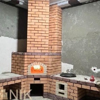 Строительство ЛЕТНИЕ кухни Барбекю. Камин. Помпейская печь.