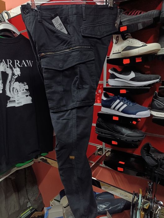 Оригинален панталон G-Star Raw Rovic Zip W32 W34 W36 нов мъжки cargo черен