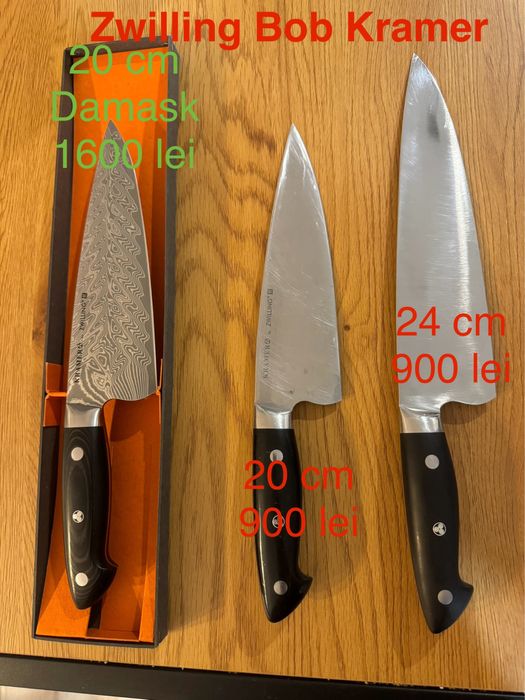 Set cutite japoneze - Zwilling Miyabi, Kai Shun, Global, Kramer