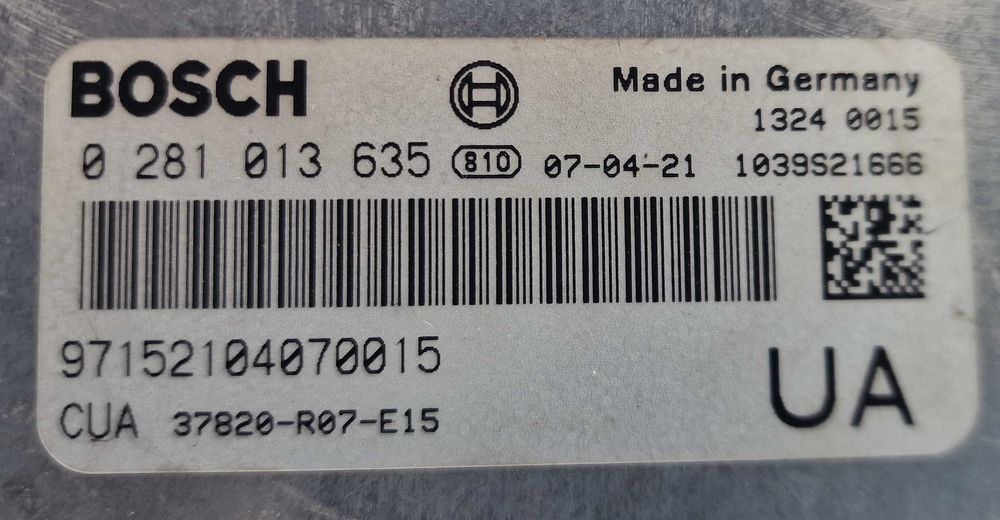Компютър ECU Honda CR-V CRV 3 2.2 i-CTDi Хонда ЦР-В ЦРВ 2006г-2012г 0 281 013 635 | 0281013635
