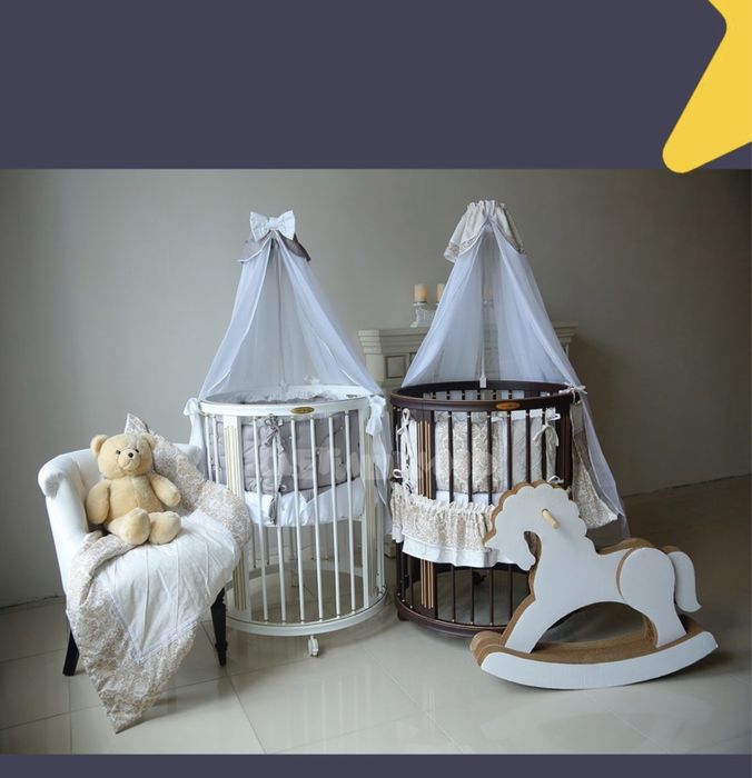 Детская кроватка-манеж трансформер