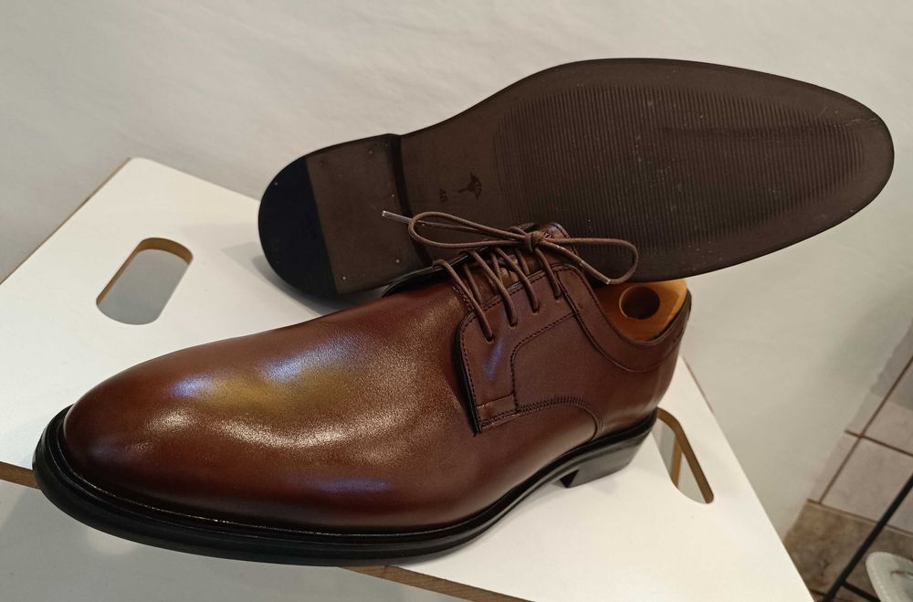 Pantofi derby plain toe 46 46.5 premium JOOP! NOI piele naturala moale